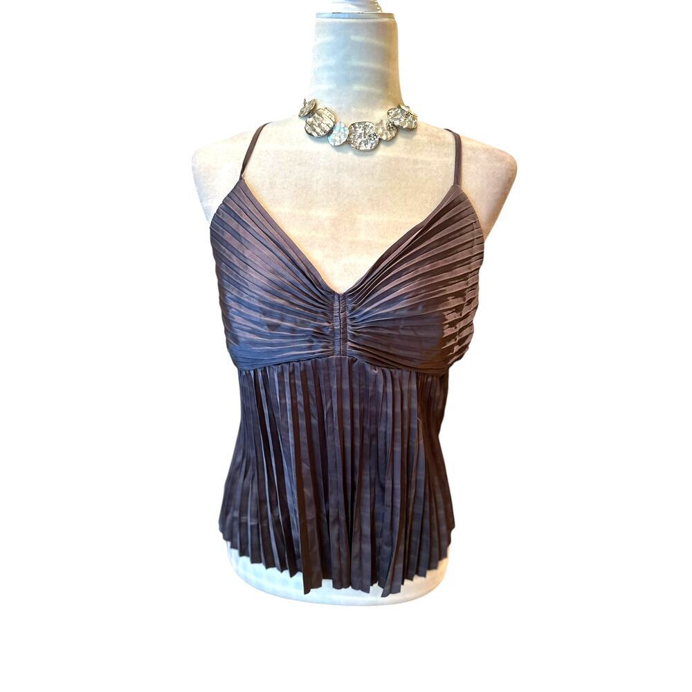 Banana Republic Lilac Pleated Babydoll Camisole Dressy Top, Women's Medium, NWT